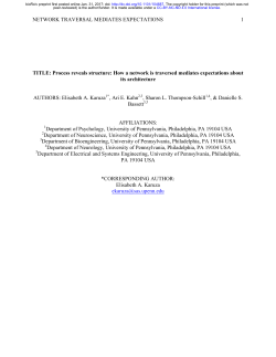 Process reveals structure: How a network is traversed