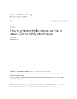 Seasons: A motion graphics depicts activities of