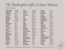 The Redemptive Gifts of Some Nations