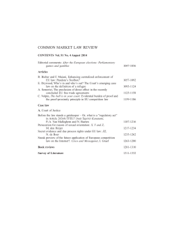 common market law review