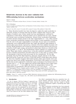 Relativistic electrons in the outer radiation belt