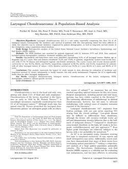 Laryngeal chondrosarcoma