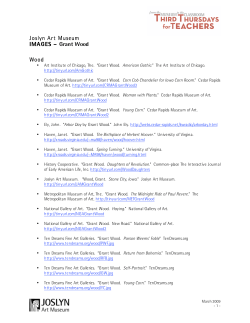 Joslyn Art Museum IMAGES &ndash; Grant Wood Wood