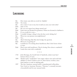 Lunchboxing - Rollins Scholarship Online