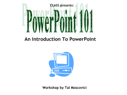 An Introduction To PowerPoint