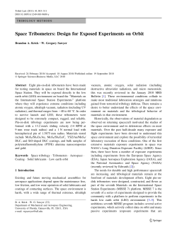 Space Tribometers: Design for Exposed Experiments on Orbit