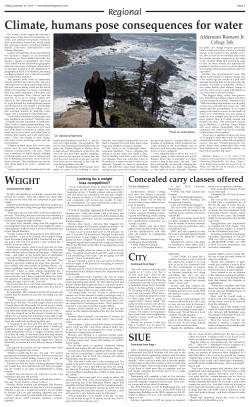 Climate, humans pose consequences for water