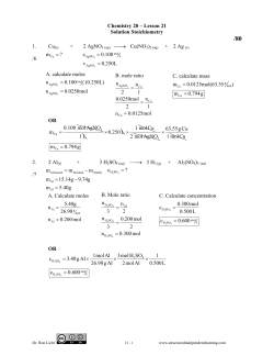 Chem 20 Answers - Structured Independent Learning