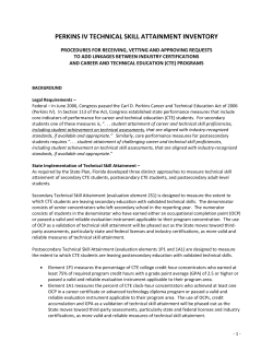 Technical Skill Attainment Procedures