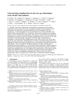 Characterizing sampling biases in the trace gas climatologies of the