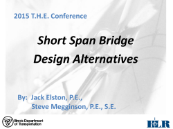 Short Span Bridge Design Alternatives
