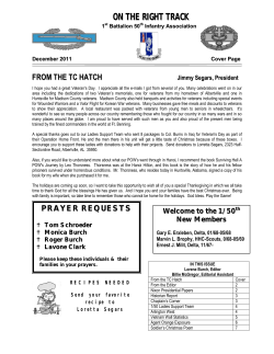 December 2011 - 1st Battalion 50th Infantry