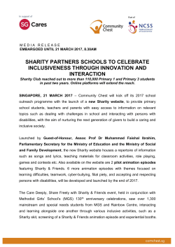 Media Release for Care Deeply Share Freely