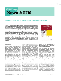 European consensus proposal for immunoglobulin therapies