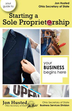 Guide to Starting a Sole Proprietorship in Ohio