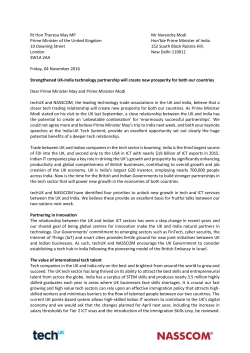 Rt Hon Theresa May MP Mr Narendra Modi Prime Minister