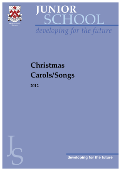 Christmas Carols/Songs - Dulwich College Shanghai