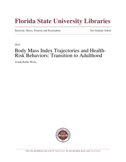 Body Mass Index Trajectories And Health-Risk Behaviors