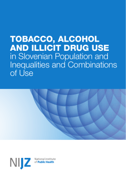 TOBACCO, ALCOHOL AND ILLICIT DRUG USE in Slovenian