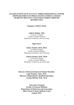 examinations of placental three-dimensional power doppler