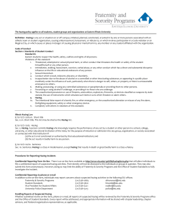 EIU Hazing Policy - Eastern Illinois University