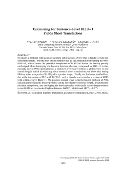 Optimizing for Sentence-Level BLEU+1 Yields Short