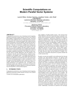 Scientific Computations on Modern Parallel Vector Systems