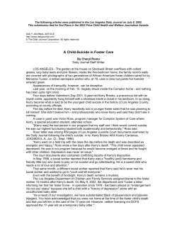 A Child-Suicide in Foster Care