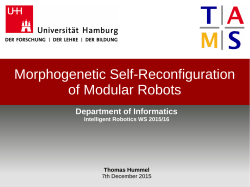 Morphogenetic Self-Reconfiguration of Modular Robots