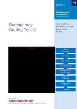 Bureaucracy Cutting Toolkit