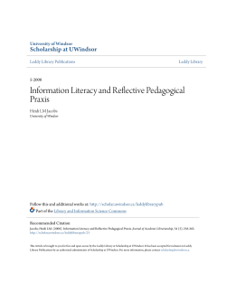 Information Literacy and Reflective Pedagogical Praxis