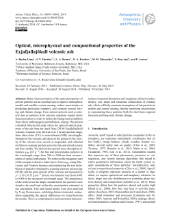 Optical, microphysical and compositional properties of the