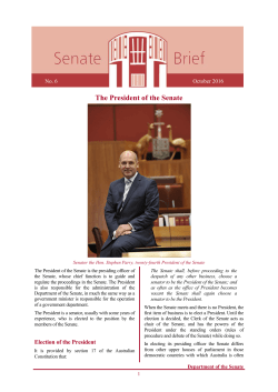 The President of the Senate