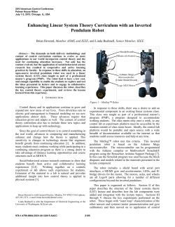 Enhancing Linear System Theory Curriculum with an Inverted