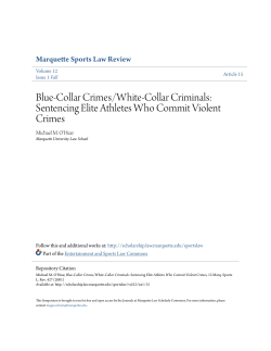 Blue-Collar Crimes/White-Collar Criminals: Sentencing Elite
