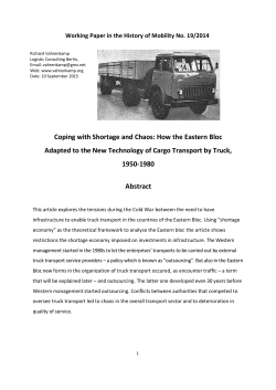 Coping with Shortage and Chaos: How the Eastern Bloc Adapted to