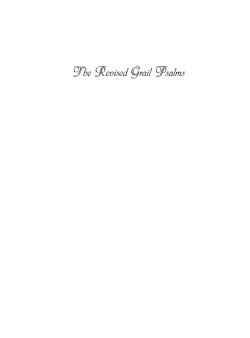 The Revised Grail Psalms