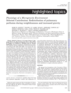 Selected Contribution: Redistribution of pulmonary perfusion during