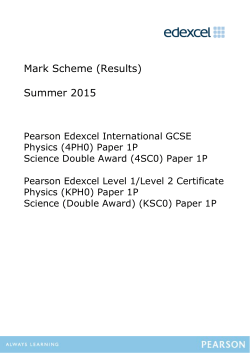 Mark Scheme - Edexcel
