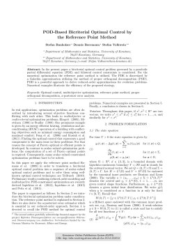 POD-Based Bicriterial Optimal Control by the Reference Point Method