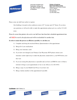 New Patient Confirmation Letter
