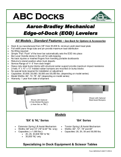 Aaron-Bradley Mechanical Edge-of-Dock (EOD