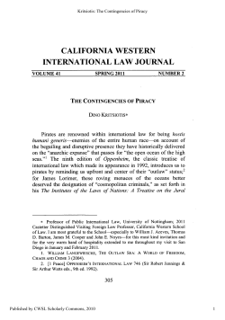 The Contingencies of Piracy