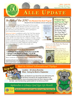 alle update - Allegany County Library System