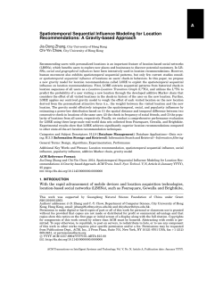 A Spatiotemporal Sequential Influence Modeling for