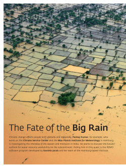 The Fate of the Big Rain - Max-Planck