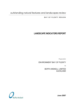 landscape indicators report - Bay of Plenty Regional Council