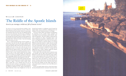 Apostle Islands, Final Orion Essay, Reformatted