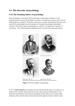 4-1 The diversity of psychology