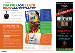 Top Tips for beach body mainTenance